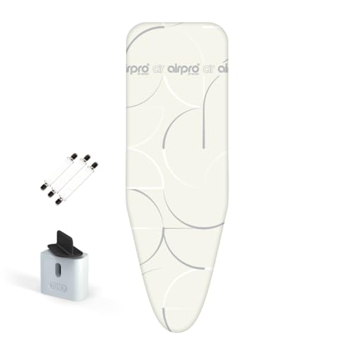 Airpro By Widex 6-lagiger Bügelbrettbezug für Dampfbügeleisen - Größe S/M universal max 115x39 cm - kein Wasser mehr unter dem Bügeltisch - Bügelt bis zu 50% schneller - Made IN Europa von Airpro By Widex