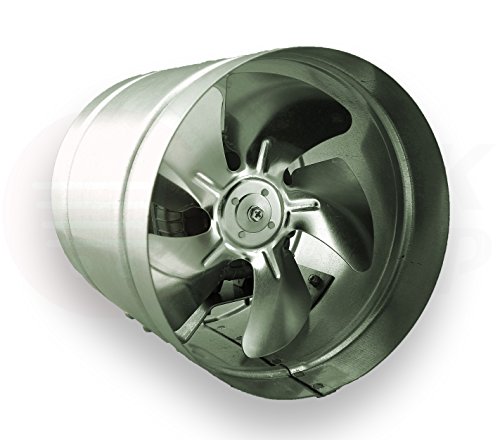 Airroxy Axialer Rohrventilator Ø 315 mm 1350m³/h Rohrlüfter Lüfter Hochdruck Ventilator Abluft Gebläse Metall Radialventilator von Airroxy