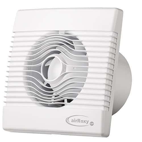 Airroxy Badlüfter Lüfter Ventilator Badventilator Kleinraum Küche Abluft weiß Ø 150 mm von Airroxy