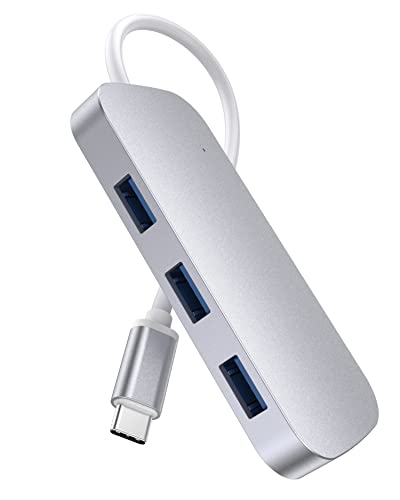 USB C Hub, Airsfish Typ C Hub 3 in 1 Multiport Adapter mit USB 3.0 Datenübertragung, Micro SD und SDHC Kartenleser USB C Adapter kompatibel mit Mac Book Pro Air Surface Pro Book 3, Pad Pro, XPS von AirsFish
