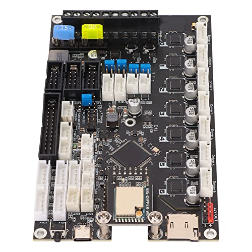 Airshi 3D-Drucker-Steuerplatine, 3D-Drucker-Motherboard Big Dipper 7-Wege TMC2209 Schrittmotortreiber VORON 2.4 Duet3 Mini5+, Mini12864 3D-Drucker mit Display von Airshi