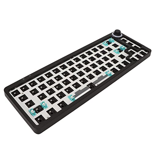Airshi DIY Modulare Tastatur, Programmierbares Design, 67 Tasten, Hot-Swap-Verbindung, 3 Modi, Büro, Modulare Mechanische Tastatur (Schwarz) von Airshi