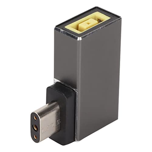 Airshi Ladekonverter, Weiblicher Eingang auf 3-poliger Männlicher Ladeadapter, PD-Induktionschip, Gehäuse aus Aluminiumlegierung, Plug-and-Play für Ladegerät, Gaming-Laptop Airshi Ladekonverter, Weiblicher Eingang auf 3-poliger Männlicher Ladeadapter, PD-Induktionschip, Gehäuse aus Aluminiumlegierung, Plug-and-Play für Ladegerät, Gaming-Laptop von Airshi