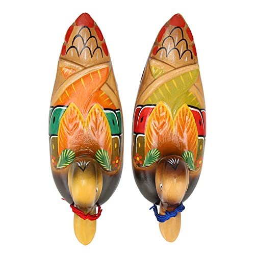 Airshi Mandarinenente aus Holz, Alterungsbeständiges Mandarinenten-Dekor, 1 Paar, Helle Farbe für Hochzeit von Airshi