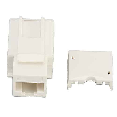 Airshi RJ45-Netzwerkanschluss, Vergoldete Anschlüsse, Netzwerkmodul, Plug-and-Play, Cat6, Ungeschirmt, 90 Grad Flammhemmende PC-Hülle für Sprache von Airshi