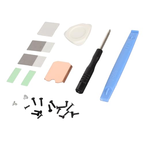 Airshi SSD-Kupfer-Kühlkörper, Kühlende Wärmeleitpaste, Solid-State-Laufwerk, Kühlkörper, Wärmeleitpad, Stabil für Werkzeug Zum Öffnen der Hinteren Abdeckung für M.2 2230 NVME SSD von Airshi