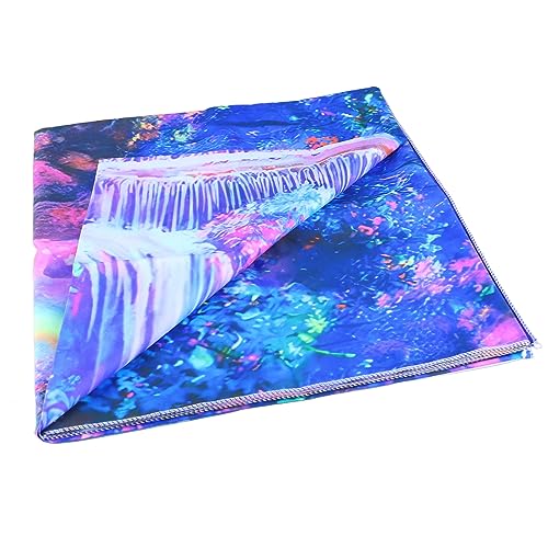 Airshi Schwarzlicht-Tapete, Landschaftsmuster, UV-reaktiver Wandteppich, Lichtbeständig, Bunt, Leicht zu Reinigen, Weich für das Schlafzimmer (230 x 180 cm) von Airshi