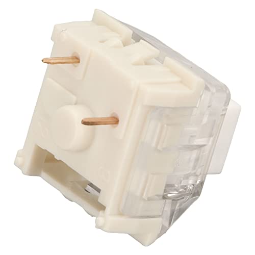 Airshi Tastaturschalter, Staubdicht, 30 Stück, Mechanische Tastaturschalter mit Hintergrundbeleuchtung für Laptop-Heimwerker (Weißer Schalter) von Airshi