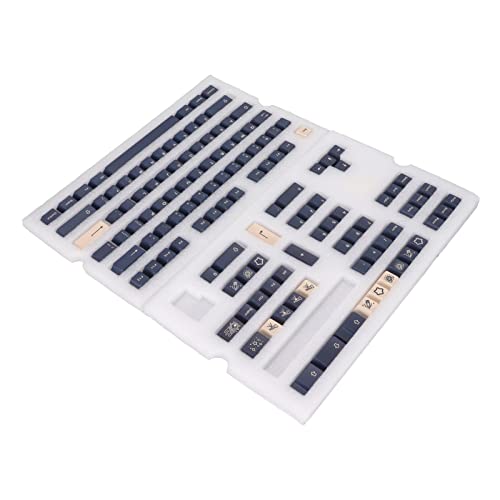 Airshi Tastenkappe für Mechanische Tastatur, 128 Tasten, PBT-Material, Ergonomisches Design, Englische Tastenkappen für Tastaturzubehör Als Geschenk für Universaltastatur (Sterne Airshi Tastenkappe für Mechanische Tastatur, 128 Tasten, PBT-Material, Ergonomisches Design, Englische Tastenkappen für Tastaturzubehör Als Geschenk für Universaltastatur (Sterne von Airshi
