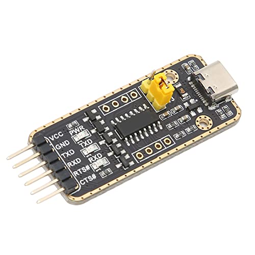 Airshi USB-zu-UART-TTL-Adapter, 6PN Serielles Konvertermodul, 3,3 V/5 V Ausgang, Typ-C-Schnittstelle, Rücksetzbare Sicherung für Büro Airshi USB-zu-UART-TTL-Adapter, 6PN Serielles Konvertermodul, 3,3 V/5 V Ausgang, Typ-C-Schnittstelle, Rücksetzbare Sicherung für Büro von Airshi