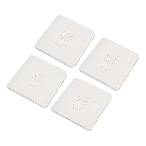 Netzwerk-Wandsteckdose, Breite Kompatibilität, Stabile Verbindung, RJ45, RJ11, Ethernet-Wandplatte, ABS PC, 30 Stück für Computer von Airshi