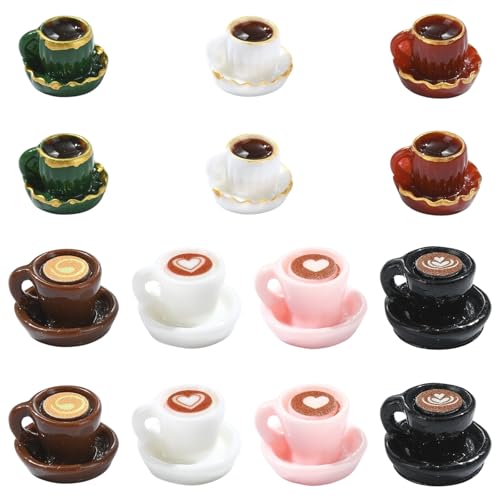 Airssory Miniatur-Figuren, Kaffeetasse, Kunstharz, Ornament, Mini-Kaffeegetränke, ohne Loch, Perlen, Display für DIY-Schmuck, Verzierung, Handwerk, Zuhause, Büro, Schreibtisch-Dekoration, 35 Stück Airssory Miniatur-Figuren, Kaffeetasse, Kunstharz, Ornament, Mini-Kaffeegetränke, ohne Loch, Perlen, Display für DIY-Schmuck, Verzierung, Handwerk, Zuhause, Büro, Schreibtisch-Dekoration, 35 Stück von Airssory