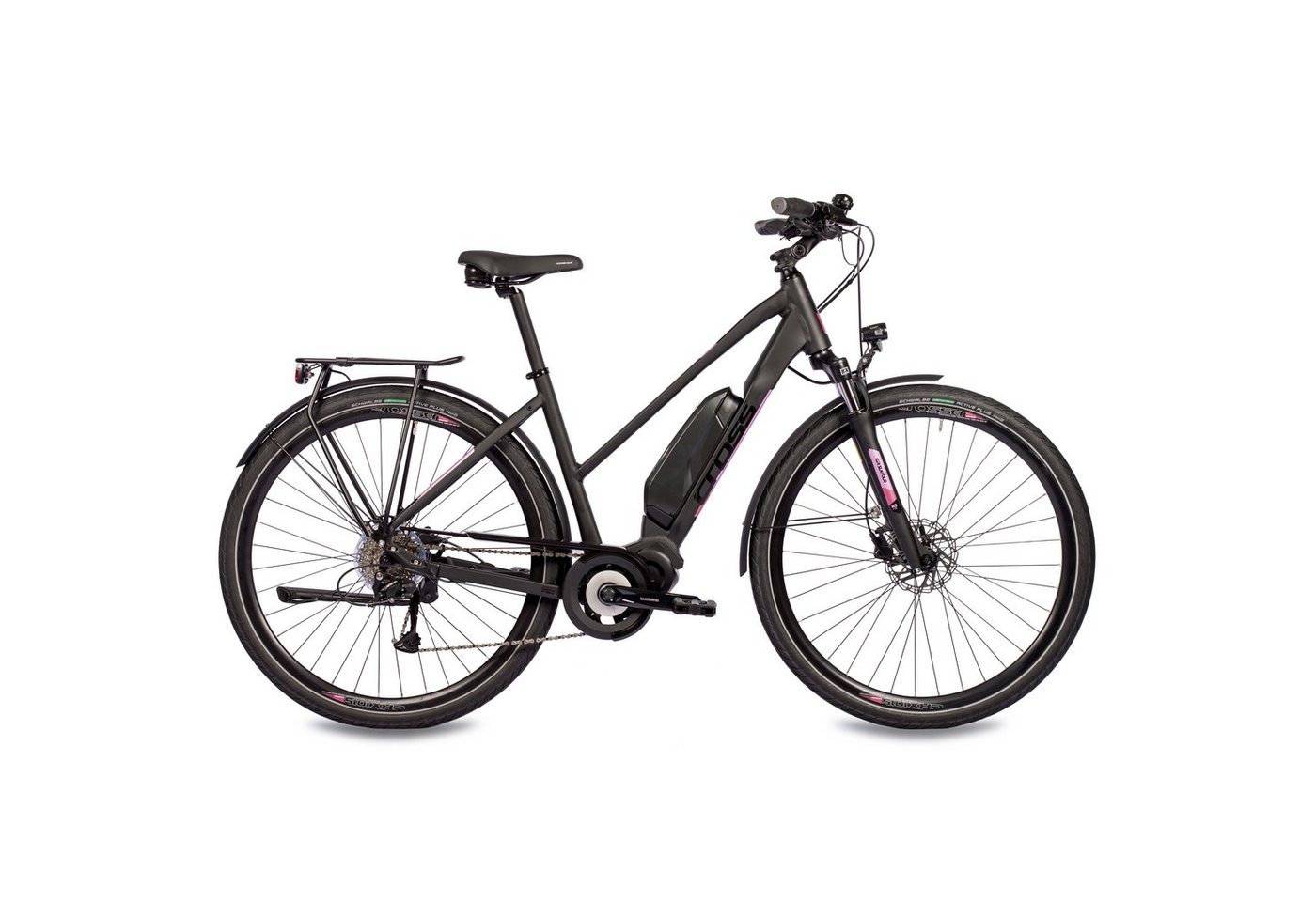 Airtracks E-Bike 28 Zoll Damen E-Bike Trekking Fahrrad V-TRON SHIMANO STеPS E5000 418 W, 9 Gang, Kettenschaltung, Mittelmotor, 418 Wh Akku, Trekking Fahrrad SHIMANO RD-T3000 - 44cm 48cm 52cm Mod. 2024 von Airtracks