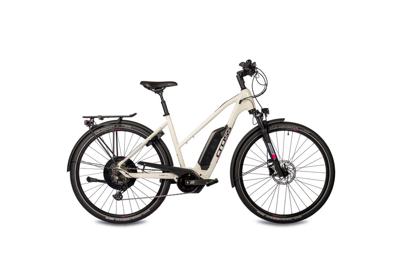 Airtracks E-Bike 28 Zoll Damen E-Bike Trekking Fahrrad V-Tron BOSCH ACTIVE PLUS LINE Ge, 10 Gang, Kettenschaltung, Mittelmotor, 500 Wh Akku, 10 Gang SHIMANO DEORE 50cm - Mod. 2024 von Airtracks