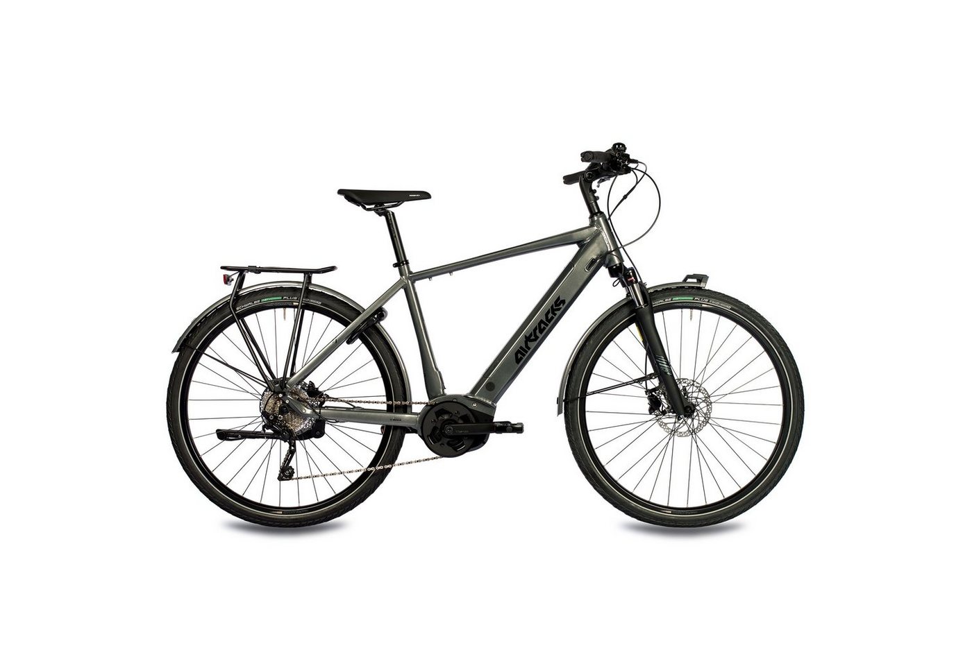 Airtracks E-Bike 28 Zoll Herren E-Bike BOSCH Trekking NOVA PERFORMANCE LINE 500 Wh, 10 Gang, Kettenschaltung, Mittelmotor, 500 Wh Akku, Trekking Fahrrad SHIMANO DEORE RD-T6000 SGS 52cm 56cm 60cm - 2024 von Airtracks