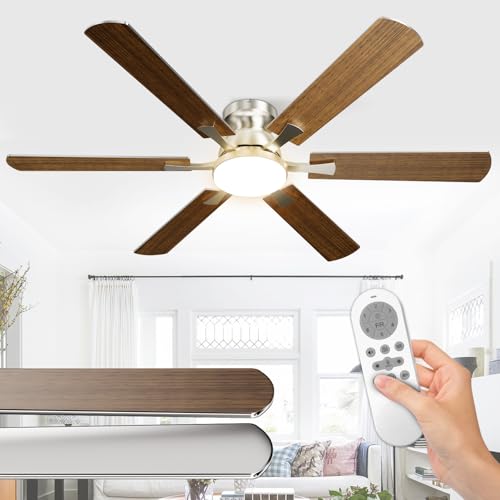 Airwit 132cm Groß Deckenventilator mit Beleuchtung Doppelseitige Flügeln, Leise Deckenventilator mit Licht, Fernbedienung und Umkehrbar DC Motor für Schlafzimmer Wohnzimmer Airwit 132cm Groß Deckenventilator mit Beleuchtung Doppelseitige Flügeln, Leise Deckenventilator mit Licht, Fernbedienung und Umkehrbar DC Motor für Schlafzimmer Wohnzimmer von Airwit