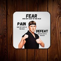 Cobra Kai Untersetzer, Karate Kid Getränke Geschenk, Johnny Jeweils von AiryFairyGiftShop