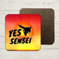 Cobra Kai Untersetzer, Karate Kid Getränke Geschenk von AiryFairyGiftShop