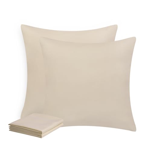 Aisbo Kissenbezug 80x80 2er Set - Kopfkissenbezug 80 x 80 Khaki mit Reißverschluss aus Mikrofaser, ÖKO-TEX Pillow Cover 80x80cm, Weich und Bügelfrei Aisbo Kissenbezug 80x80 2er Set - Kopfkissenbezug 80 x 80 Khaki mit Reißverschluss aus Mikrofaser, ÖKO-TEX Pillow Cover 80x80cm, Weich und Bügelfrei von Aisbo