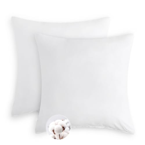 Aisbo Kissenbezug 80x80 Baumwolle 2er Set - weiche Kopfkissenbezug 80 x 80 Weiß mit Reißverschluss, 80x80cm Weiss Pillow Cover Pillowcase Aisbo Kissenbezug 80x80 Baumwolle 2er Set - weiche Kopfkissenbezug 80 x 80 Weiß mit Reißverschluss, 80x80cm Weiss Pillow Cover Pillowcase von Aisbo