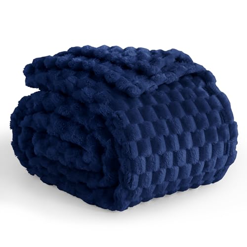 Aisbo Kuscheldecke Flauschig Decke Marine Blau - Fleecedecke 150x200 cm XL als Sofadecke Couchdecke, Weich Kuschelige Wohndecke für Wohnzimmer Deko Blanket, Dicke Warme Plüschdecke Aisbo Kuscheldecke Flauschig Decke Marine Blau - Fleecedecke 150x200 cm XL als Sofadecke Couchdecke, Weich Kuschelige Wohndecke für Wohnzimmer Deko Blanket, Dicke Warme Plüschdecke von Aisbo