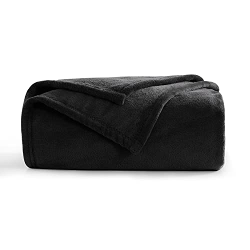 Aisbo Kuscheldecke Flauschig Decke Schwarz - Fleecedecke Warme Sofa Decke für Winter, Kuschlige Wohndecke Kinder Weich als Wohnzimmer, Blanket 130x150 cm Klein Couchdecke von Aisbo