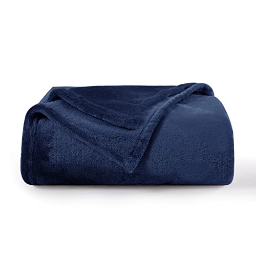 Aisbo Kuscheldecke Flauschig Decke Blau - Fleecedecke Warme Sofa Decke für Winter, Kuschlige Wohndecke Marineblau Kinder Weich als Wohnzimmer, Blanket 130x150 cm Klein Couchdecke von Aisbo