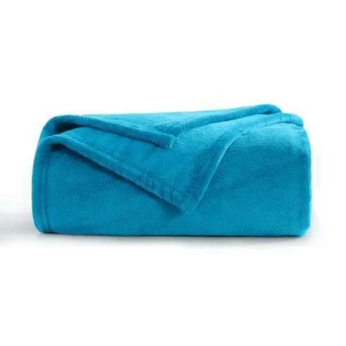 Aisbo Kuscheldecke Flauschig Decke Petrol - Fleecedecke Warme Sofa Decke für Winter, Kuschlige Wohndecke Türkis Kinder Weich als Wohnzimmer, Blanket 130x150 cm Klein Couchdecke von Aisbo