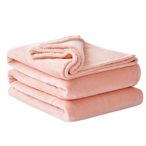 Aisbo Kuscheldecke Flauschig Decke Rosa - Fleecedecke 220x240 cm XXL Große Warme Couchdecke, Kuschlige Wohndecke Pink Weich als Sofaüberwurf Blanket Sofadecke Bett für Winter von Aisbo