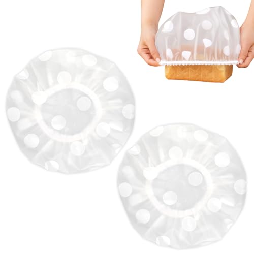 2 Stück Gärfolie Abdeckhauben für Lebensmittel – Fliegenhaube & Gärkörbchen Zubehör – Abdeckung für Sauerteig, Brotteig, Schüsseln – Wiederverwendbar & elastisch 2 Stück Gärfolie Abdeckhauben für Lebensmittel – Fliegenhaube & Gärkörbchen Zubehör – Abdeckung für Sauerteig, Brotteig, Schüsseln – Wiederverwendbar & elastisch von Aisikoo