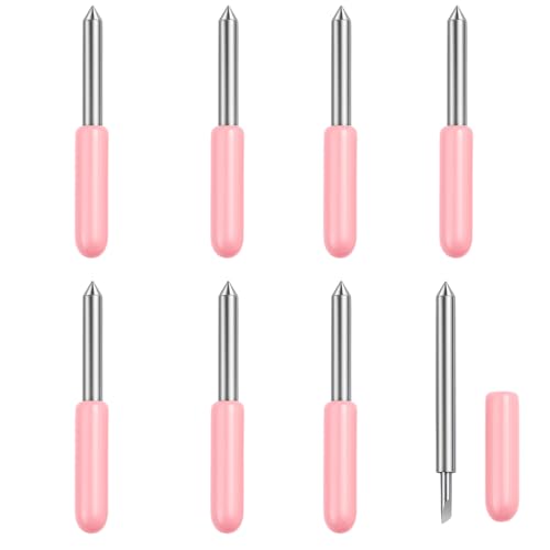 Aisikoo 8 Stück Joy Klinge – Präzise Schneidklingen mit 30° Spitze, Kompatibel mit Joy Xtra, Zubehör für Vinyl, Papier, Stoff & Folie von Aisikoo