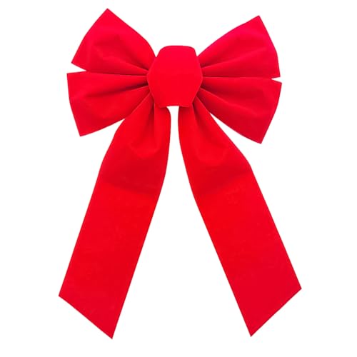 Große Geschenkschleife – 1 Stück Rote Schleife für Geschenkverpackung, Hochzeit, Party & Deko – Geschenkschleife Groß, Große Schleife Geschenk, Große Geschenkschleife für vielseitige Anwendung von Aisikoo