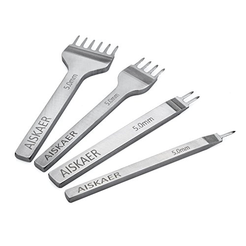 aiskaerstainless Stahl 1/2/4/6 Zinken DIY Diamant Schnürung Nähte Meißel Set Leder Craft Kits aiskaerstainless Stahl 1/2/4/6 Zinken DIY Diamant Schnürung Nähte Meißel Set Leder Craft Kits von Aiskaer