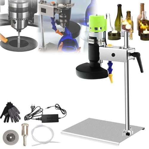 Glasschneider für Flaschen, Elektrischer Glasschneide Flaschen 150W 6000R/Min Flaschenschneider Glasflaschenschneider Schneidwerkzeug 7 Geschwindigkeiten für Weinflaschen Seeglas Keramische Flaschen von Aisny