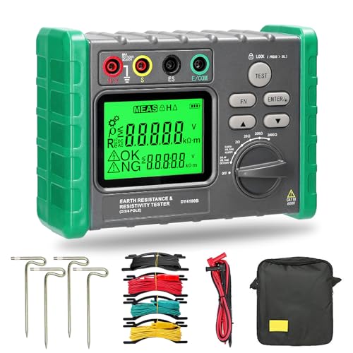 Isolationswiderstandstester, Erdungswiderstandsprüfer 0-2000Ω/ohm Isolationstester Erdspannung AC 0-600V PV Spannung DC 0-1500V Erdungsmessgerät Digital Megaohmmeter Resistance Tester Isolationswiderstandstester, Erdungswiderstandsprüfer 0-2000Ω/ohm Isolationstester Erdspannung AC 0-600V PV Spannung DC 0-1500V Erdungsmessgerät Digital Megaohmmeter Resistance Tester von Aisny