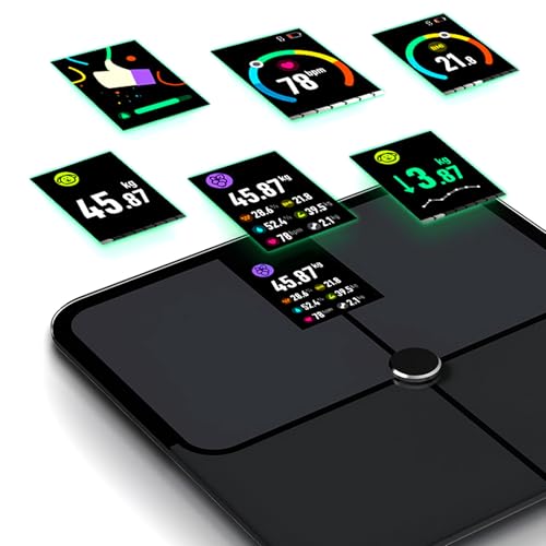 Körperfettwaage, Smart Körperwaage mit Digitalanzeige Körperanalysewaage für 21 Körperwerte Körperfettwaage Testsieger Waage Personen Körpergewicht Körperanalysewaagen 180kg /400lbs Körperfettwaage, Smart Körperwaage mit Digitalanzeige Körperanalysewaage für 21 Körperwerte Körperfettwaage Testsieger Waage Personen Körpergewicht Körperanalysewaagen 180kg /400lbs von Aisny