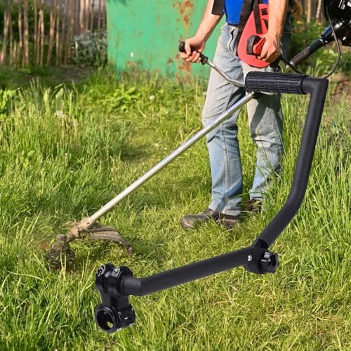 Rasentrimmer Griff, Ergonomischer String Trimmer Handle Universeller Trimmergriff Edelstahl Unkrautfresser Griff Unkrautjäter Griffverlängerung für Rasenpflege Unkraut Entfernen von Aisny