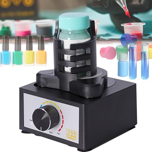 Vortex Mixer, Turbo Shaker DIY Gundam Modell Farb Shaker Freihändig 300-2400 U/min Geeignet für 10-100ml Dreistufige Geschwindigkeits-Farbmischung für Labor Nagellack Wimpernkleber Farben Reagenzglas von Aisny