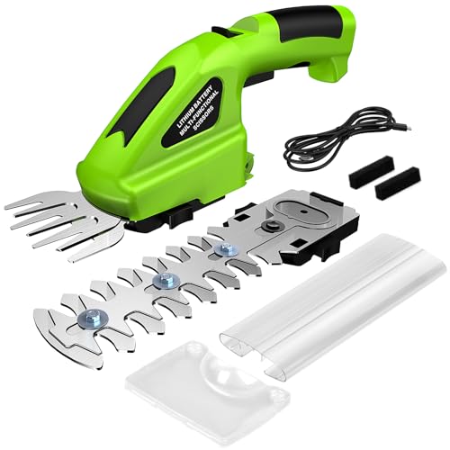 Aissom 7.2V Gartenschere Akku, 2000mAh Strauchschere Elektrisch mit 2 Messern,Handliche Grasschere Akku Kabellose,1100r/min, Schnittbreite 8.5cm, Schnittlänge 14.5cm für Garten und Höfe Aissom 7.2V Gartenschere Akku, 2000mAh Strauchschere Elektrisch mit 2 Messern,Handliche Grasschere Akku Kabellose,1100r/min, Schnittbreite 8.5cm, Schnittlänge 14.5cm für Garten und Höfe von Aissom