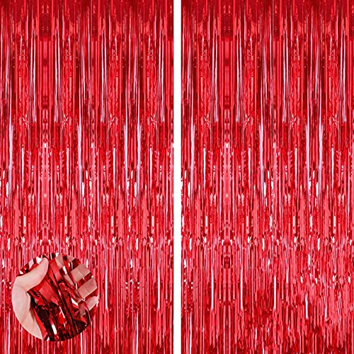 Aisszhao 2 Stück Rot Lametta Vorhänge,Metallische Folie Fransen Vorhang Funkeln Vorhängen Dekoration für Geburtstag Hochzeitsfoto Hintergrund Ostern Karneval Feen Donut Eiscreme Party(1m x 2m) Aisszhao 2 Stück Rot Lametta Vorhänge,Metallische Folie Fransen Vorhang Funkeln Vorhängen Dekoration für Geburtstag Hochzeitsfoto Hintergrund Ostern Karneval Feen Donut Eiscreme Party(1m x 2m) von Aisszhao
