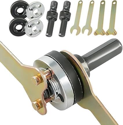 2 Sets Elektrische Bohrmaschine Winkelschleifer Pleuelstange Set, 10 mm verstellbarer Drehschrauber Cutter Schaft Zubehör Bohrer Winkelschleifer Adapter mit Schraubenschlüssel Variable Welle Koppler von Aisuous