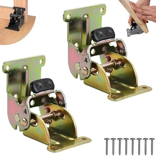 Klapptischhalterungen, 90 Grad selbstsicherndes Klappscharnierschloss, klappbarer Tischständer, strapazierfähig, Schlossverlängerung, Stützhalterung, faltbares, selbstsicherndes Scharnier mit Klapptischhalterungen, 90 Grad selbstsicherndes Klappscharnierschloss, klappbarer Tischständer, strapazierfähig, Schlossverlängerung, Stützhalterung, faltbares, selbstsicherndes Scharnier mit von Aisuous