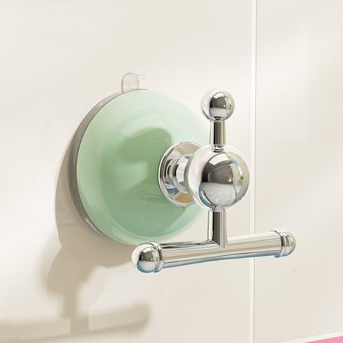 Wasserdichter Saugnapfhaken, Saugnapfhaken, kleine Dusch-Saugnapfhaken, strapazierfähig, abnehmbar und wiederverwendbar für Taschen, Mantel (Grün) von Aisuous