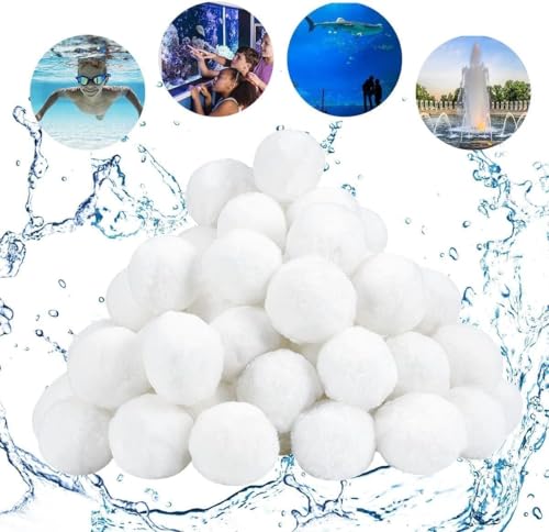 Aitsite Filterbälle für Sandfilteranlagen 700g Filter Balls Geeignet für Pool Filter Schwimmbad Filteranlage, Ersetzen 25 kg Filtersand für Pool Sandfilter, Schwimmbad, Filterpumpe von Aitsite