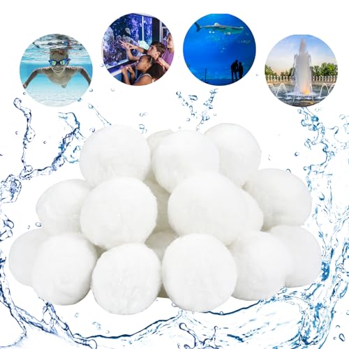 Aitsite Filterbälle für Sandfilteranlagen Filter Balls Geeignet für Pool Filter Schwimmbad Filteranlage, für Pool Sandfilter, Schwimmbad, Filterpumpe (500g) von Aitsite