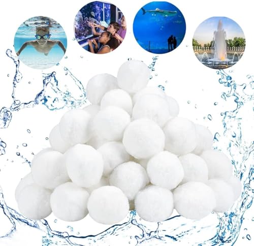 Aitsite Filterbälle für Sandfilteranlagen Filter Balls Geeignet für Pool Filter Schwimmbad Filteranlage, für Pool Sandfilter, Schwimmbad, Filterpumpe (500g) von Aitsite