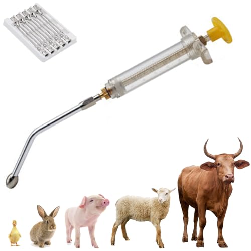 Aiupuyer Veterinärfütterungspistole, kontinuierliche Drench-Pistole einstellbares Dosiergerät Veterinärmedizin Spender für die Haltung Autonomes Fütterungswerkzeug für Gänseschwein Bulle Aiupuyer Veterinärfütterungspistole, kontinuierliche Drench-Pistole einstellbares Dosiergerät Veterinärmedizin Spender für die Haltung Autonomes Fütterungswerkzeug für Gänseschwein Bulle von Aiupuyer