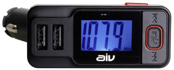 Aiv Fmt 719 Bt Rds Fm Transmitter Freisprechfunktion Fernbedienung Schwarz B-Ware von Aiv