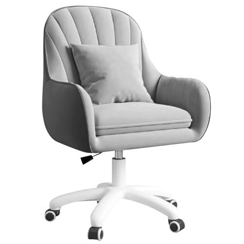 Aivermeil Homeoffice Stuhl, SamtStuhl mit Kopfkissen, 360° drehbar Höhenverstellbar Bürostuhl ergonomisch, Schminkstuhl Drehstuhl,für Arbeitszimmer Schlafzimmer,bis 120kg belastbar Grau Aivermeil Homeoffice Stuhl, SamtStuhl mit Kopfkissen, 360° drehbar Höhenverstellbar Bürostuhl ergonomisch, Schminkstuhl Drehstuhl,für Arbeitszimmer Schlafzimmer,bis 120kg belastbar Grau von Aivermeil