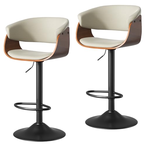 Aivermeil Barhocker 2er Set Höhenverstellbar,Tresenhocker, drehbar Bistrohocker Küche, und Wohnzimmer Hawthyhome von Aivermeil
